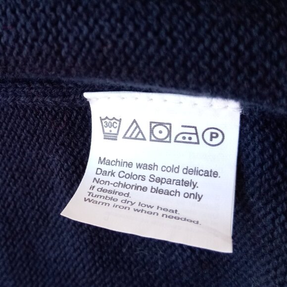 Chaps blue V-neck sweater vest sz M NEW - Picture 8 of 10